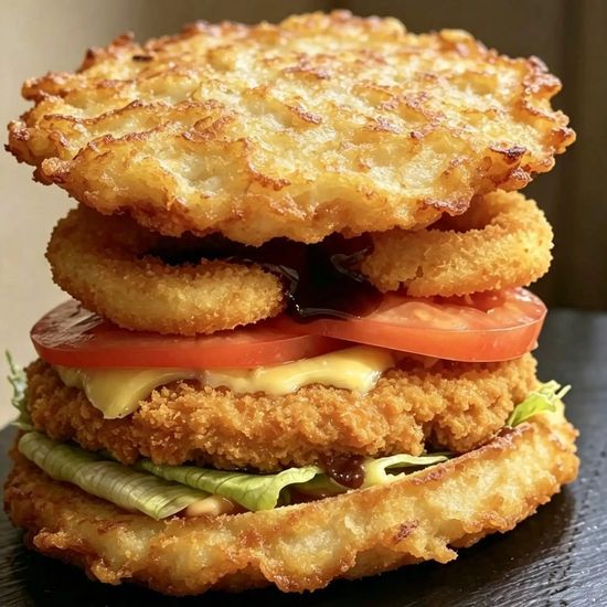 Дранбургер с куриной котлетой