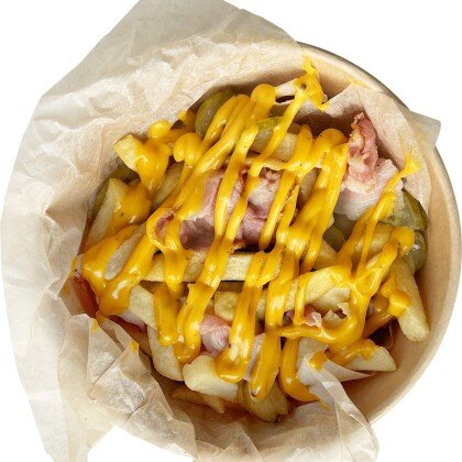 Ланч-бокс «Фри с беконом и огурчиком»