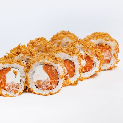 С лососем и криспи луком