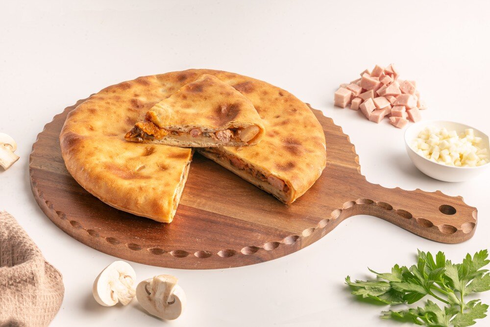 Пирог с картофелем и беконом