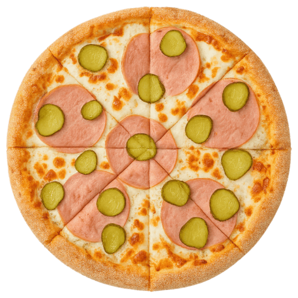 Пицца «Ветчина и огурцы»