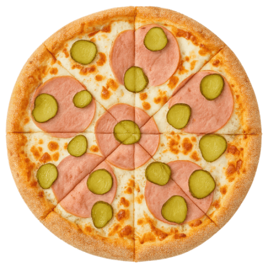 Пицца «Ветчина и огурцы»