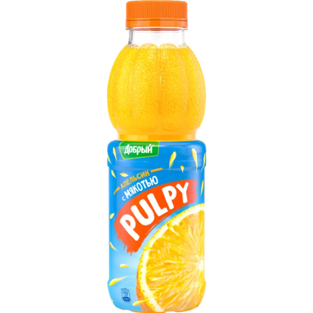Напиток сокосодержащий «Добрый Pulpy» Апельсин , 0,45л