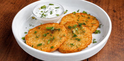 Драники со сметаной