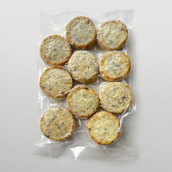 Сырники соленые со шпинатом и сулугуни (готовые)