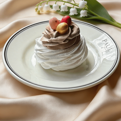 Десерт Павлова "Douceur" с малиновым конфи