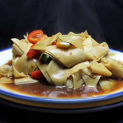 336 Сушеный тофу с перцем чили