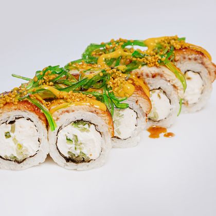 С угрем и манго соусом