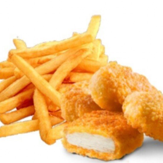 Наггетсы и картофель фри