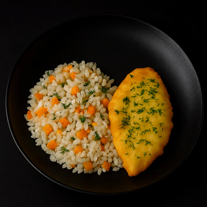 Морской язык с рисом