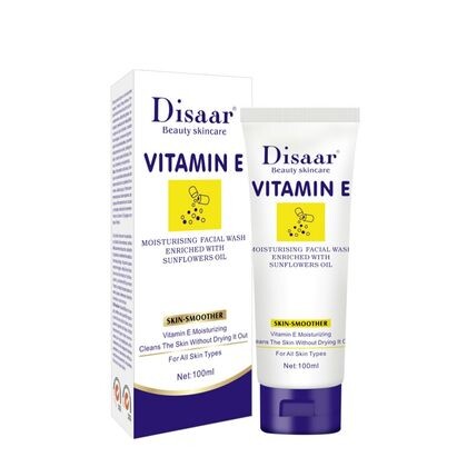 DISAAR] Пенка для умывания ВИТАМИН Е увлажняющая Vitamin E Moisturising Face Wash, 100 мл
