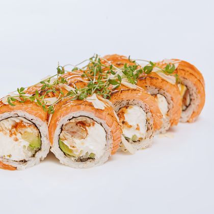 Лосось карамель с угрем