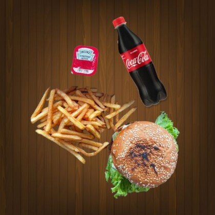 Детский бургер сет + кола