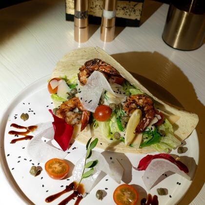 Кесадилья с креветками