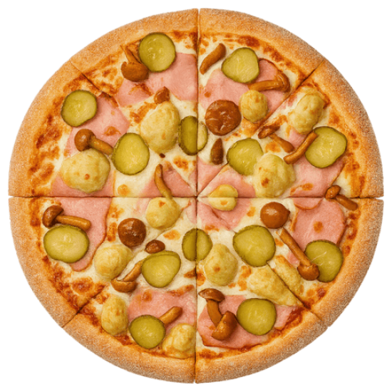 Пицца "Опята и бекон"