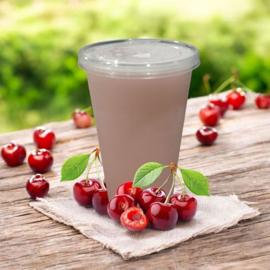 Молочный коктейль вишня
