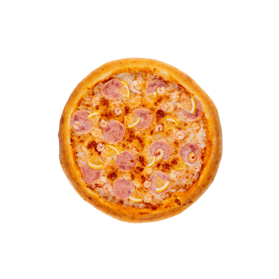 Пицца с креветками