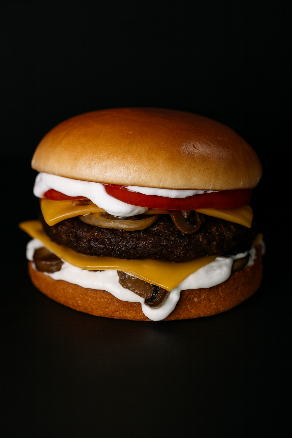 Грибной бургер