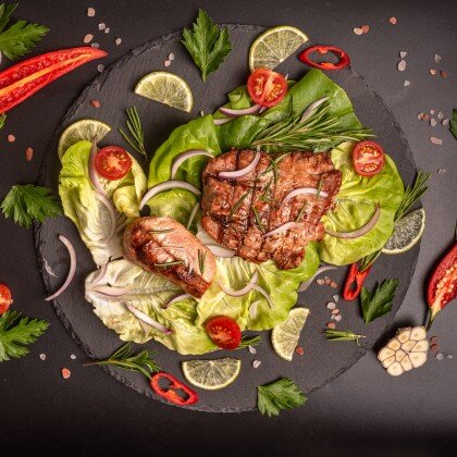 Тунец на углях