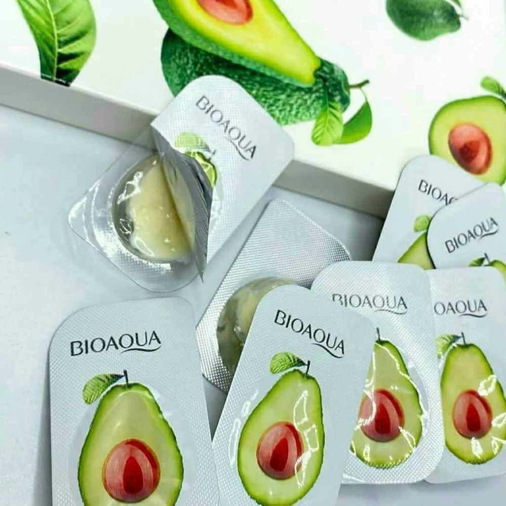 Маска для лица BIOAQUA с экстрактом авокадо и маслом ши, ночная несмываемая, 5 г